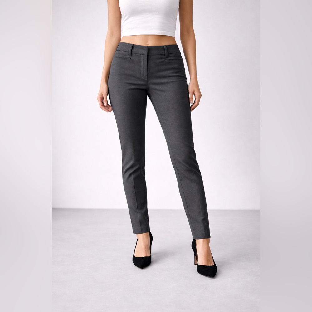 Banana Republic Sloan Fit Skinny Dress Pants - Charcoal Gray - Size 6 Petite